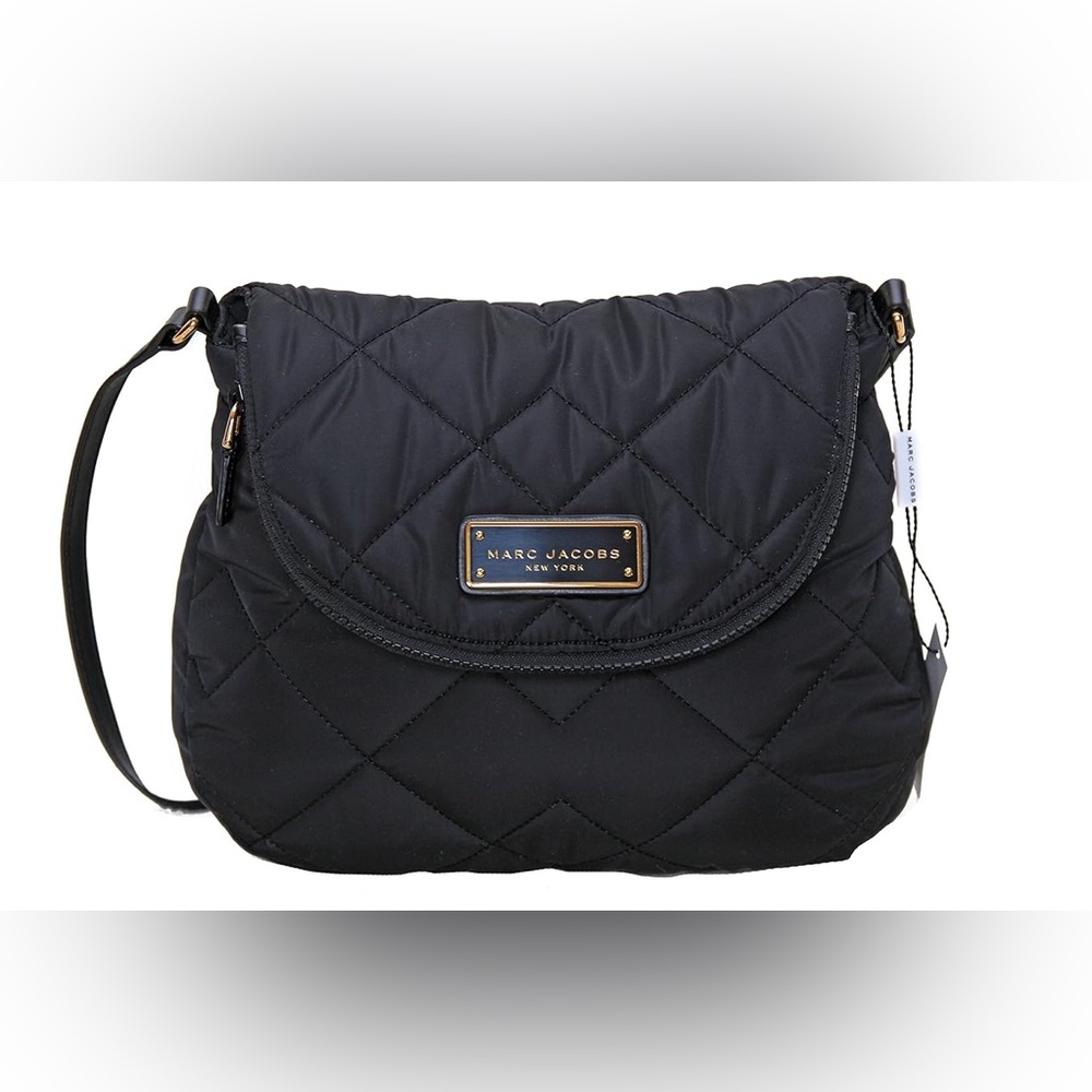 Marc by Marc Jacobs Natasha Quilted Nylon Crossbody Handbag - black